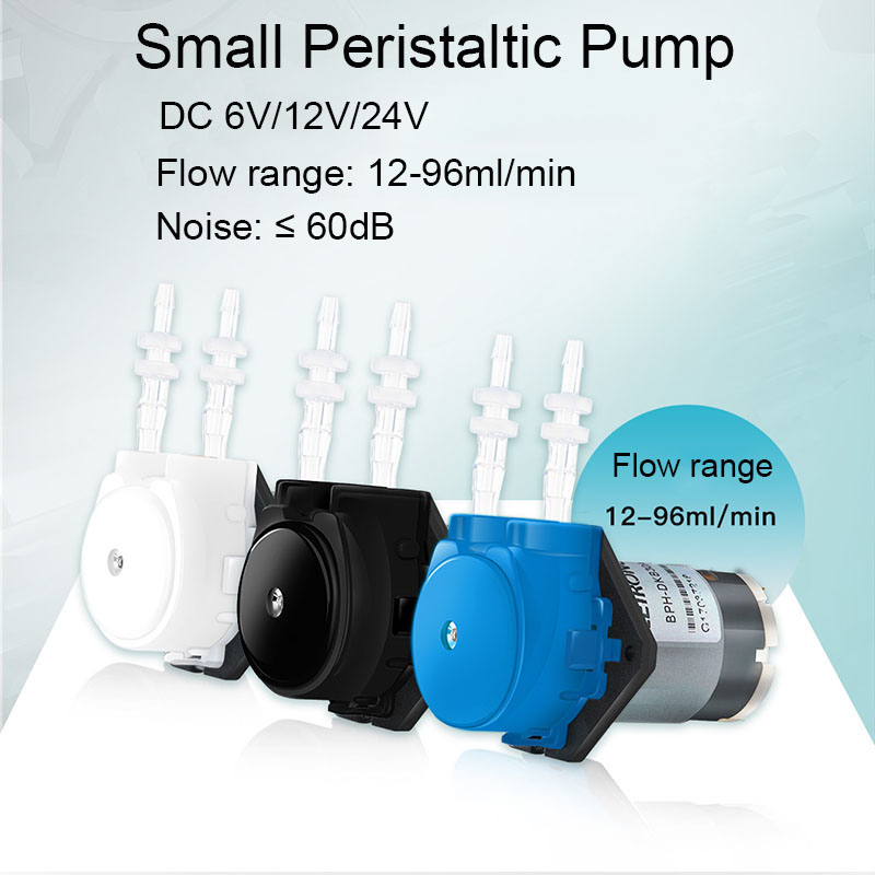 Mini Peristaltic Pump 12V - Small Peristaltic Pump DC 6V/12V/24V Dosing